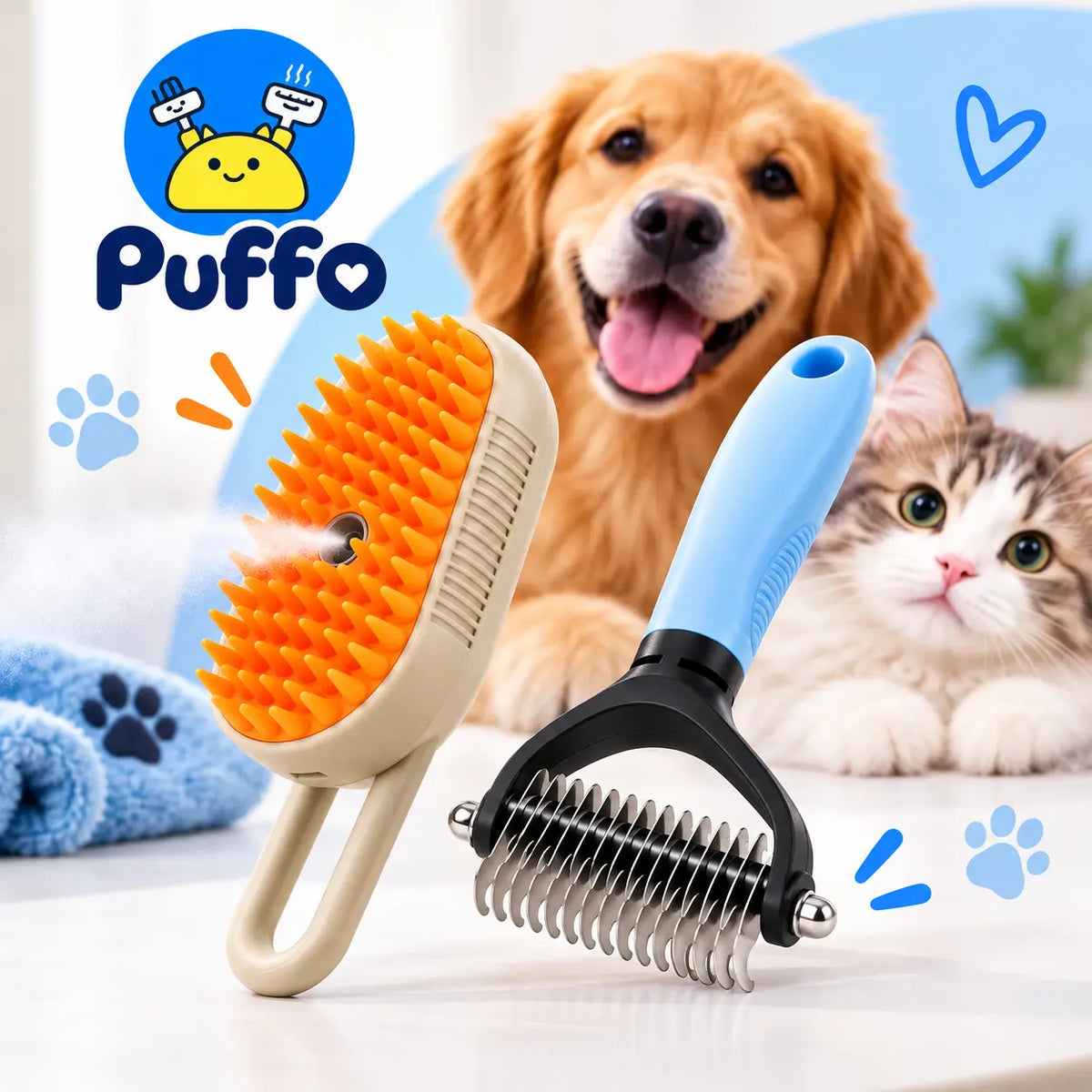 Duo perii Puffo – orice 2 perii la 79 lei