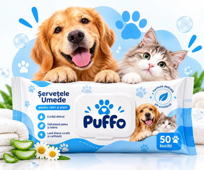 Șervețele pentru labe și blană